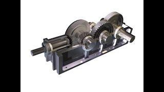 HELICAL REDUCTION GEARBOX  DISASSEMBLY