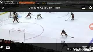 The last 2 minutes of the first period of Pittsburgh vs st Louis