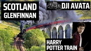 Magical Drone Flight Over Glenfinnan Viaduct | DJI Avata Cinematic Aerial View