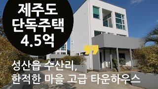 독특한 설계의 개별등기 타운하우스. 성산읍 수산리 단독주택 매매 및 임대 | 제주도 부동산