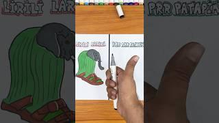 Let’s Make and Paint Prr prr patapim Italian Brainrot ️#ytshorts #italianbrainrot #art #amazing