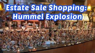 ESTATE SALE SHOPPING | HUMMEL EXPLOSION AND HIGH PRICES | MID CENTURY MODERN HOUSE