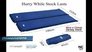 Weisshorn Self Inflating Mattress Camping Sleeping Mat Air Bed Pad Double Navy 10CM Thick