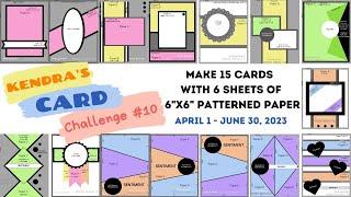 Kendra's Card Challenge 10 - More Pattern Paper Cards!