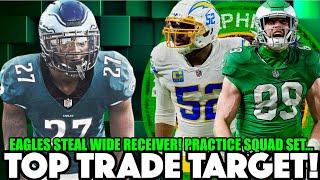 WOW! Eagles STEAL WR From Commanders AGAIN! Khalil Mack Trade Is PERFECT! ⬆️ Practice Squad Set