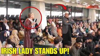 WATCH: Irish Woman Interrupts Islamic Prayers - A Stand for Irish Traditions!