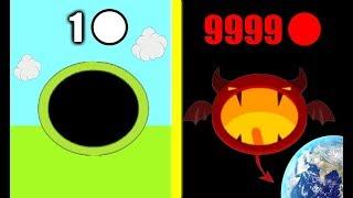 MAX LEVEL HOLE EVOLUTION! All Skin Unlocked & World Record! Gold HACK in Hole.io