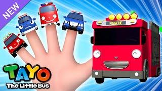 The Car Finger Family | Red Cars VS Blue Cars | Tayo Rescue Team Song | Tayo the Little Bus