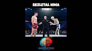 SKELETAL MMA #aivideo #mma #ufc #mmafighter #octagon #ight #cage #skeleton #veo3