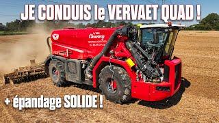  JE CONDUIS cet AUTOMOTEUR à l'ÉPANDAGE + ÉPANDAGE SOLIDE avec PERARD & 8R370 ! 