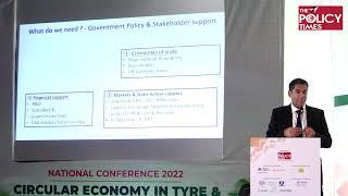 Mr  Vishesh Agarwal at the National Conference/Circular Economy in Tire & Rubber Recycling Industry