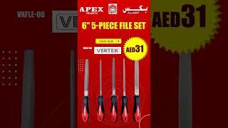6 Inch 5 Piece File Set