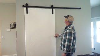 How to build your own barn door with Herringbone Pattern, Sliding Barn Door Build