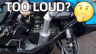 LOUDEST EXHAUST CAN?! Ski-Doo 850 E-TEC Lightweight Exhaust Can