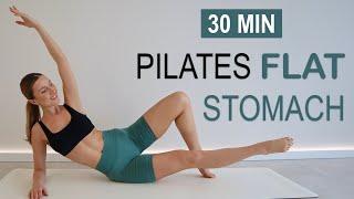 30 Min PILATES FLAT STOMACH - CARDIO ABS Workout | Lose Belly Fat, No Jumping, No Repeat