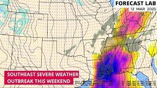 Wed 3/12/25 - US weather | All-time pressure records threatened on the Great Plains | Storm outbreak