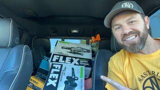 FLEX 24V Brushless Recip Saw & Angle Grinder Early Find! First YouTube Truckbed Unboxing Ever!