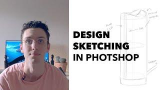 How to set up photoshop for product design sketching