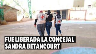 La concejal, Sandra Betancourt, fue liberada tras seis días de secuestro | El Espectador