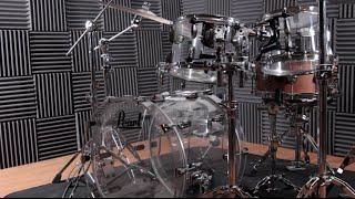 Pearl Drums Crystal Beat acrylic drum kit hands-on demo for Rhythm Magazine