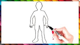 How To Draw A Body Step By Step | Body Drawing EASY