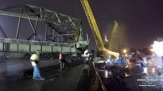 Nearly 600,000 pound bridge move in Tacoma, WA