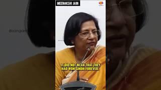 Struggle for the Sindh Never stopped! Meenakshi Jain. #Sangamtalks #shorts