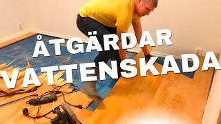 Åtgärdar vattenskada i källare