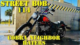 Cobra Neighbor Haters Street bob 114 FXBBS install and startup.