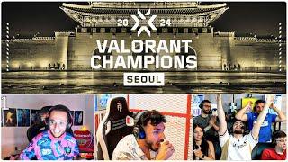 STREAMERS REACT TO THE BEST PLAYS OF VCT CHAMPIONS SEOUL GROUP STAGE | FEAT TARIK, FNS ++