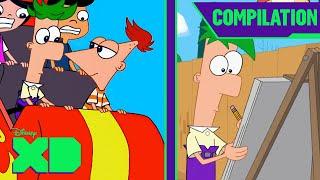 Phineas and Ferb Season 1 Best Moments | Compilation | @disneyxd