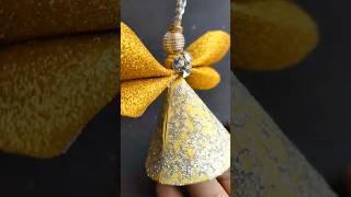 DIY Christmas Ornament IdeaChristmas Angel #christmas #dollartree #shorts #christmasornament #diy