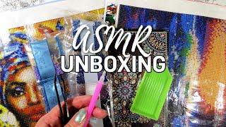 ASMR Diamond Painting Unboxing | *Plastic Crinkles* No Talking