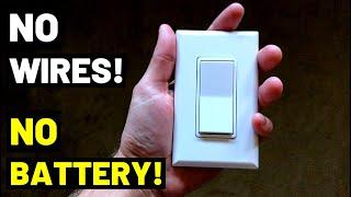 THIS LIGHT SWITCH HAS NO WIRES / BATTERY! See How It Works...(Smart Lighting Setup--PROS + CONS)