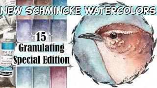 15 NEW SCHMINCKE GRANULATING WATERCOLORS 2020 Special Edition Review + How To Mix Your Own!