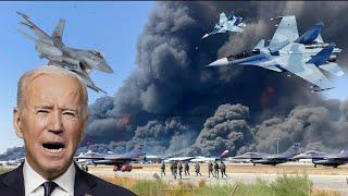 10 Minute Ago! Russia Attacks Air Base in Kiev and Destroys 12 US F16s That Had Just Landed