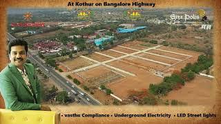 Giza Polis || Suchirindia Giza Polis || Open Plots on Bangalore Highway at Kothur