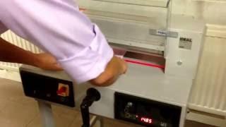 Elmstok - Pre-used IDEAL/EBA 4350 Electric Office Guillotine With Automatic Clamp