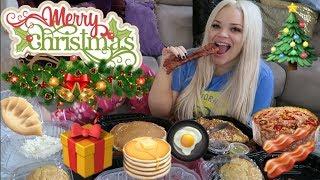 CHRISTMAS MORNING BREAKFAST EATING SHOW! | DON'T EAT ALONE (EAT WITH ME)