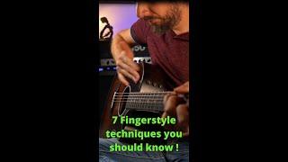 7 Fingerstyle techniques on Somebody that i used to know by Gotye