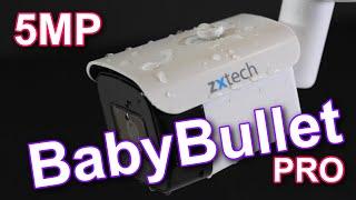 Zxtech 5MP BabyBullet Pro 2.8mm 40M PoE External SD Slot Compact CCTV Camera