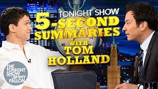 Jimmy Challenges Tom Holland to Recap Back to the Future, Fight Club and More in 5-Second Summaries