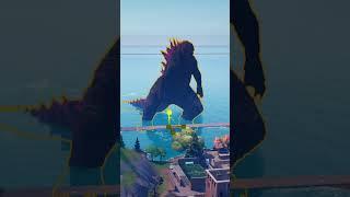 Godzilla Destroys Tilted Towers in Fortnite!