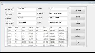 How to Add, Save into MS Excel, Print and Delete Data from DataGridView in Visual Basic.Net