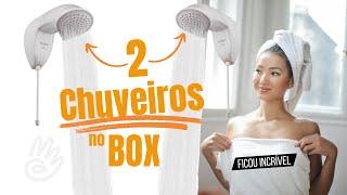 Banheiro com 2 Chuveiros e Porta de Vidro