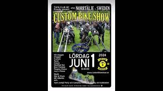 Custom Bike Show 1:a Juni, 2024!  50-års jubileum. Gemensam gruppkörning upp till Norrtälje️️