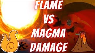 Flame Vs Magma Damage [Blox Fruits]