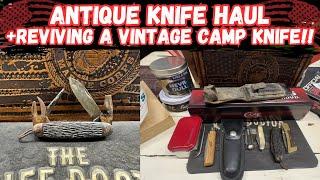 Antique Knife Haul: Reviving a Vintage Pal Cutlery Camp Knife!