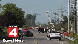 Powell Road in Macomb County closed after DTE worker is killed by live wire