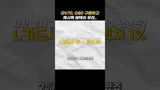 제네시스 G80, GV70 등 9월에 일시불로 구매하시면 최대 200만원까지도 현금으로 돌려받는다?